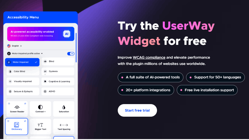 try userway for free